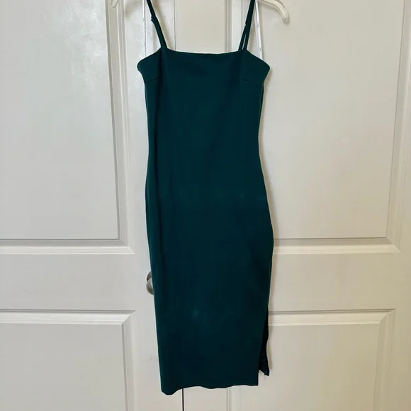 forest green bodycon dress zara bodycon dress for women ZARA Forest Green Off-the-Shoulder Midi Bodycon Dress